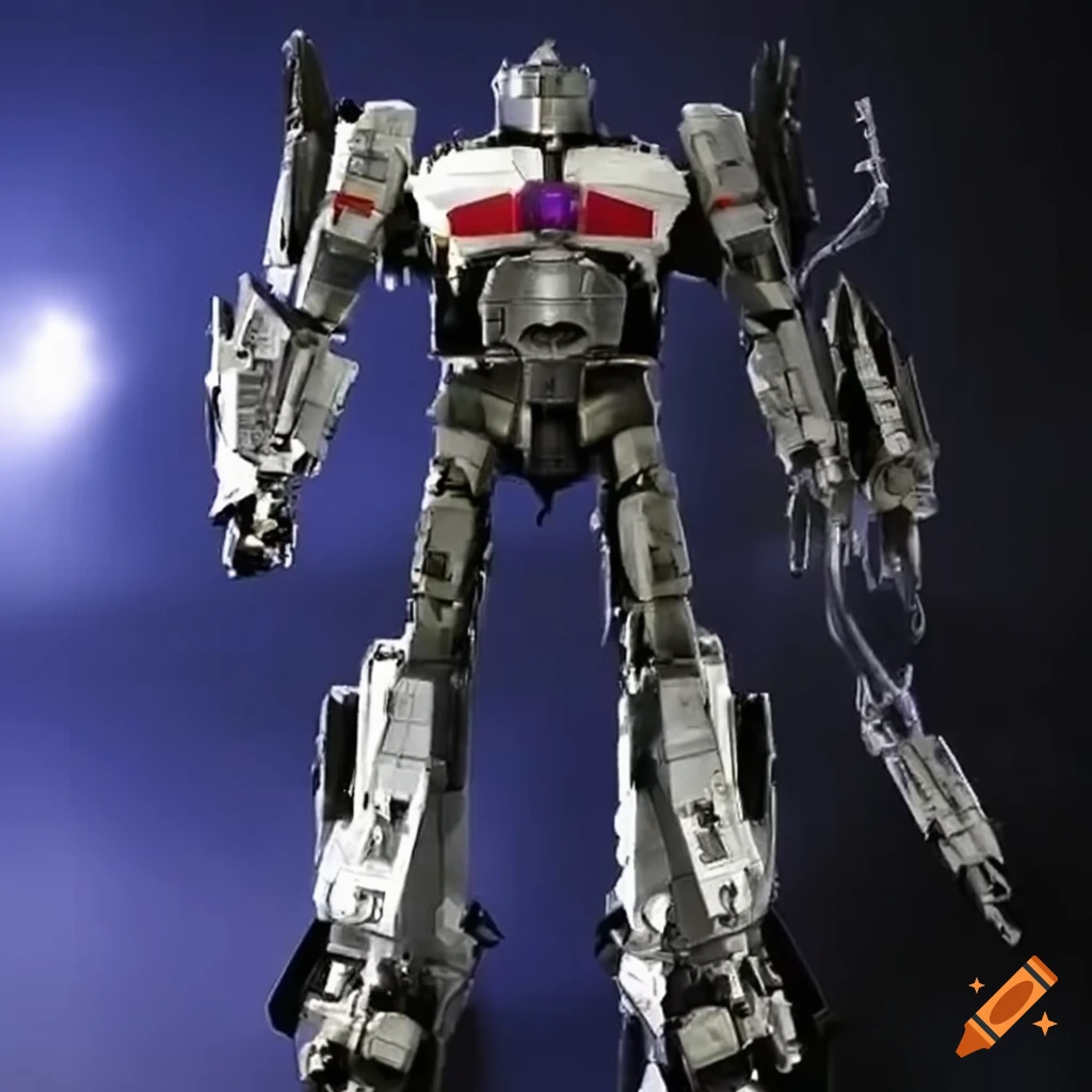 realistic transformer fighter jet in space