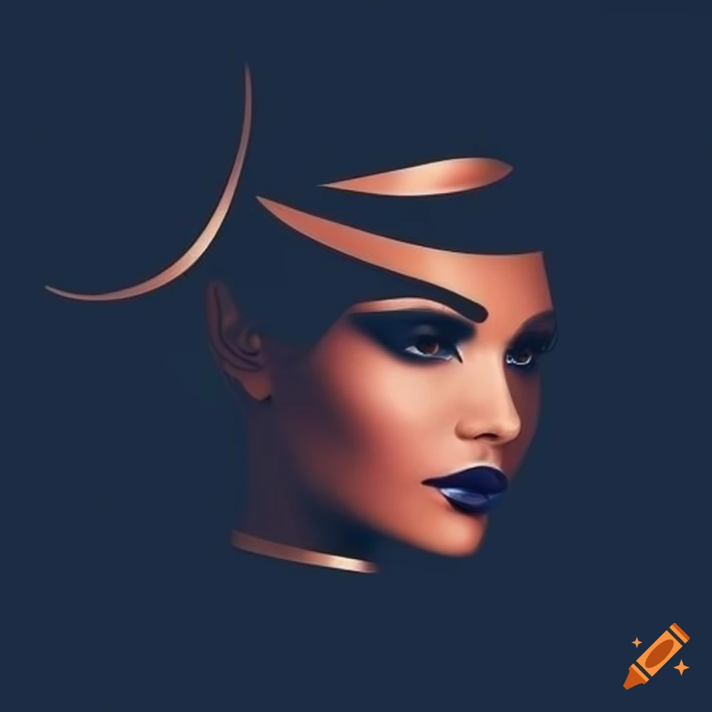 modern and elegant hair salon logo