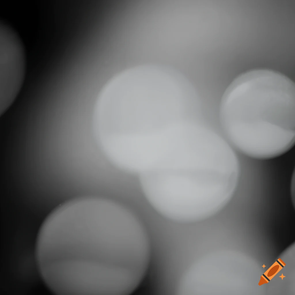 blurred white bubbles