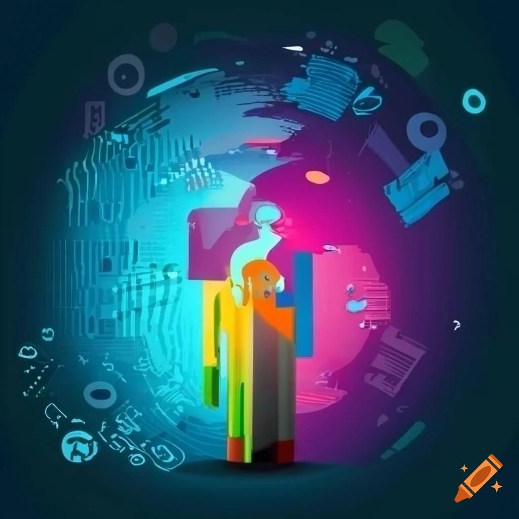 colorful infographics representing survey data