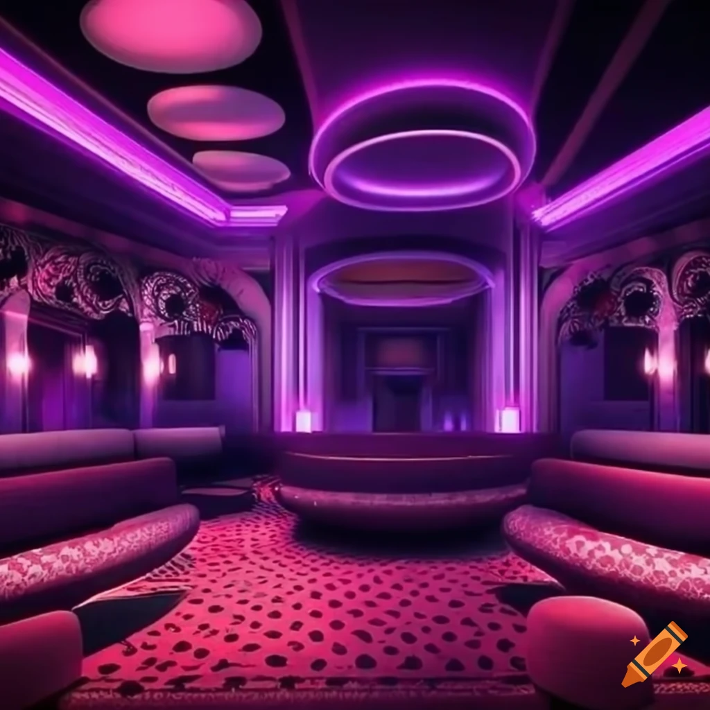 interior of a vibrant nightclub
