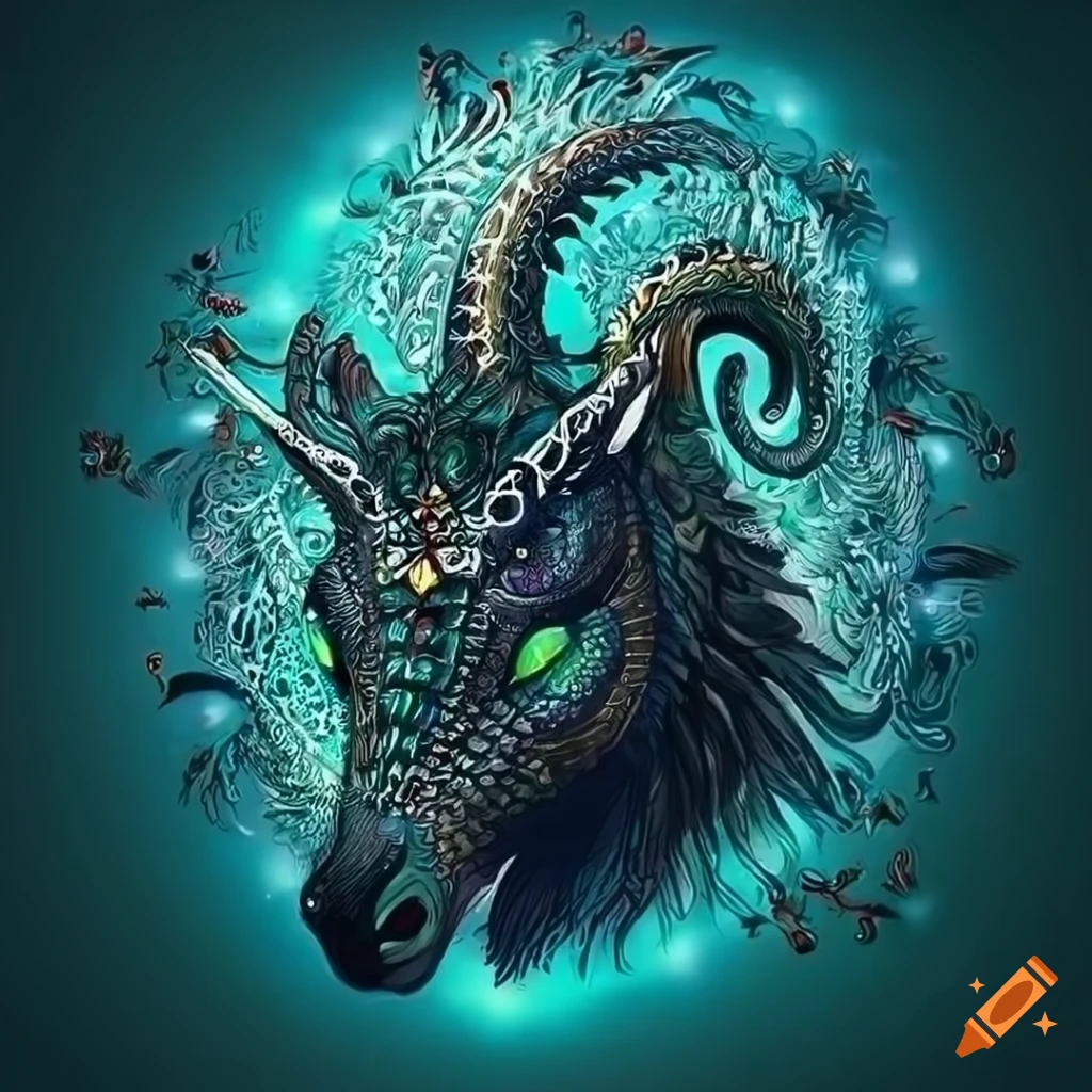 captivating artwork of a mythical creature