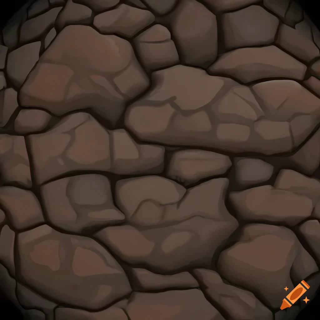 cartoon style rock texture for game assets
