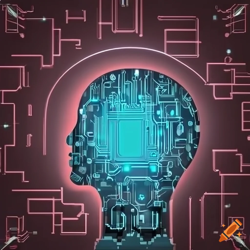 Abstract representation of artificial intelligence on Craiyon