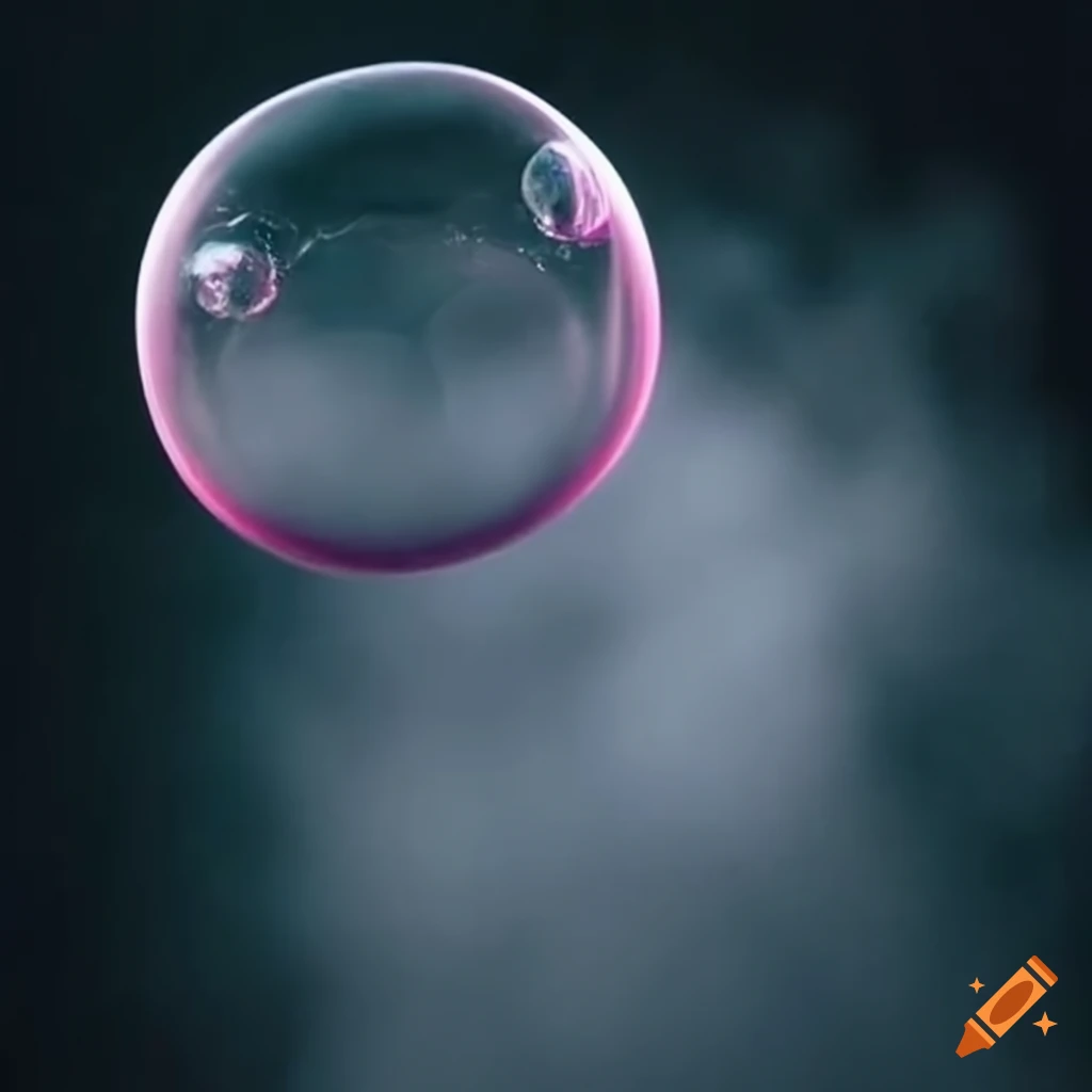 image of a bubble floating in the air