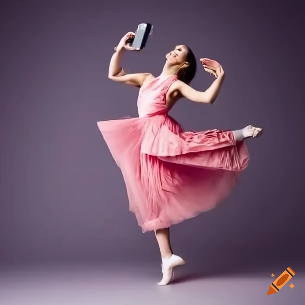 photo of a dancer taking a selfie