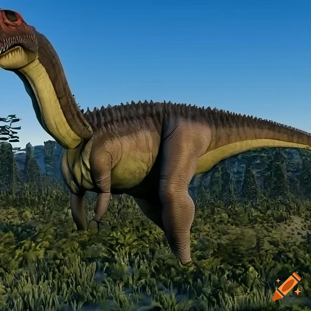 scientifically accurate Hadrosaurus dinosaur in morning light