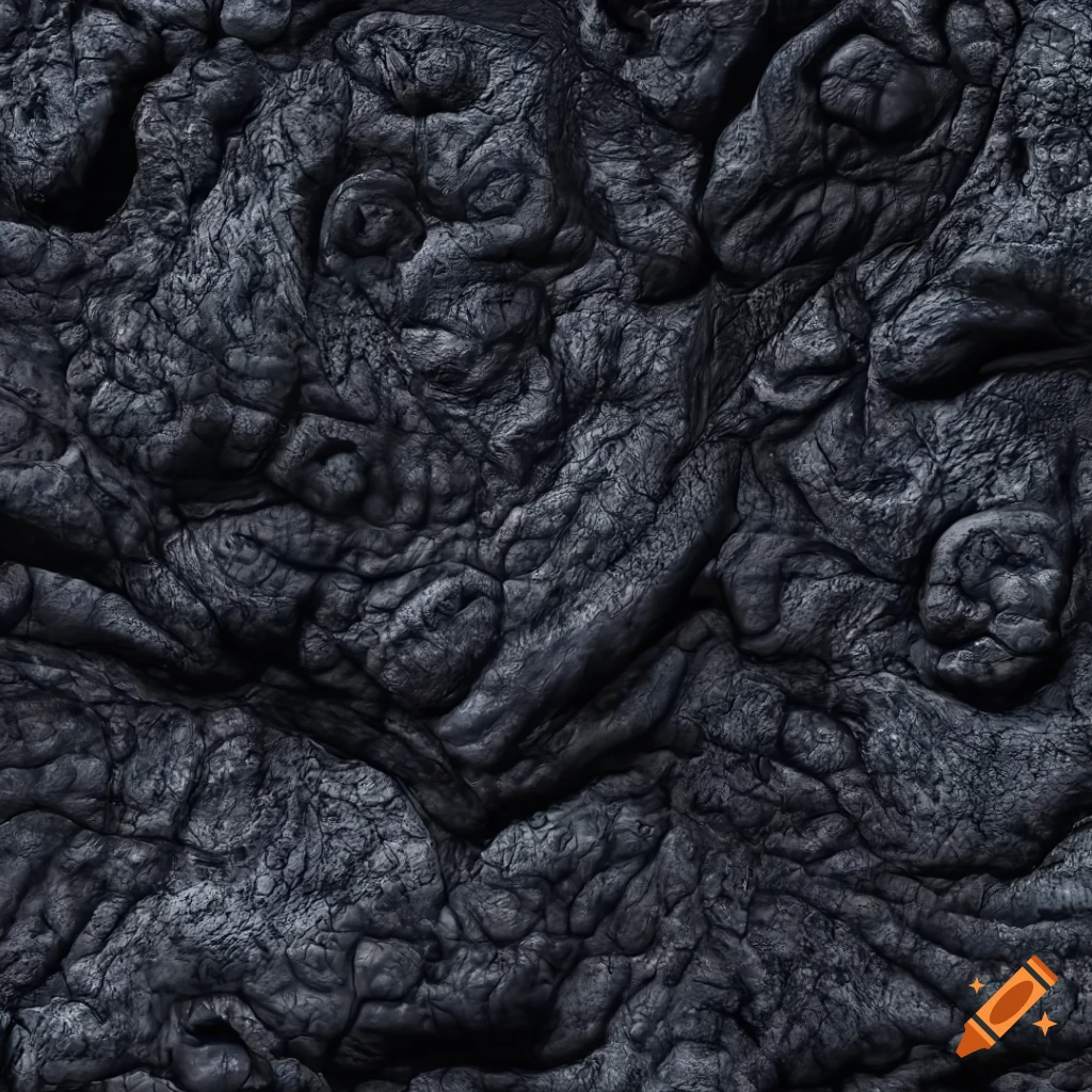 highly detailed top view texture of lava and magma