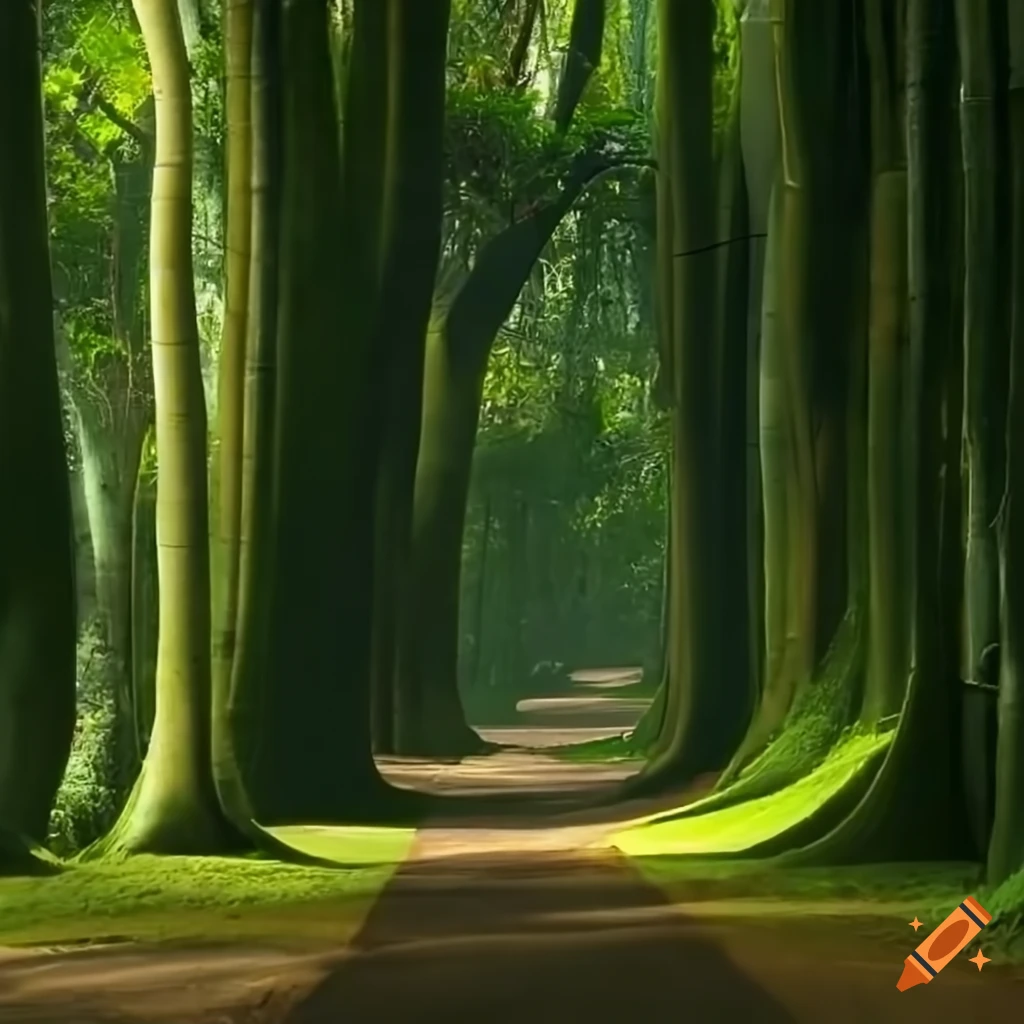 beautiful bamboo forest