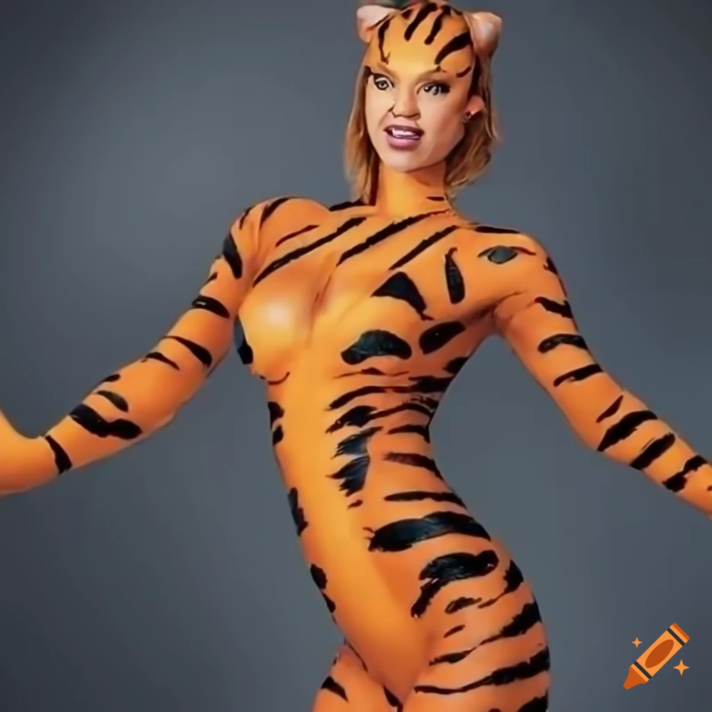 realistic depiction of Jessica Alba as Tigra from Marvel comics