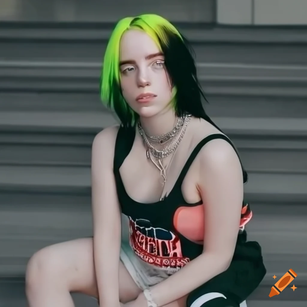 Billie Eilish in athletic attire