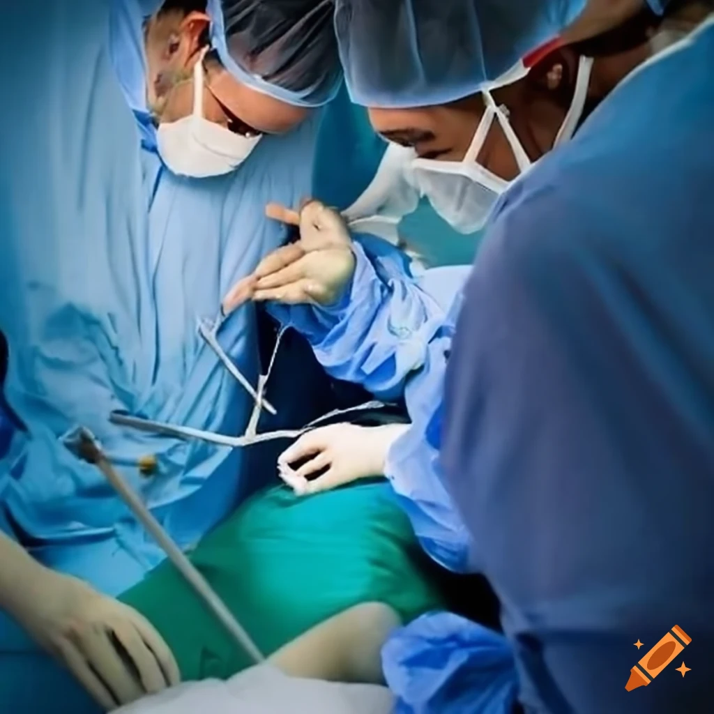 surgical procedure during flight