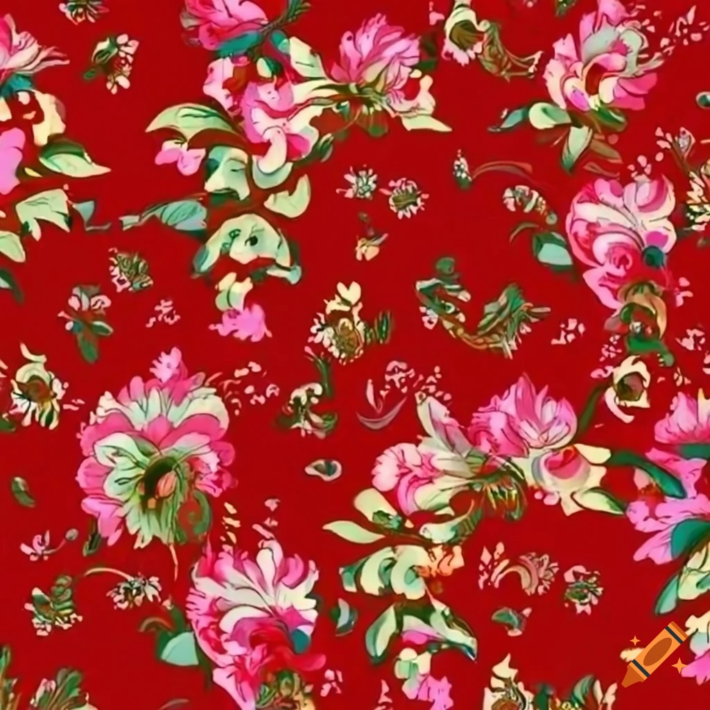 oriental floral pattern