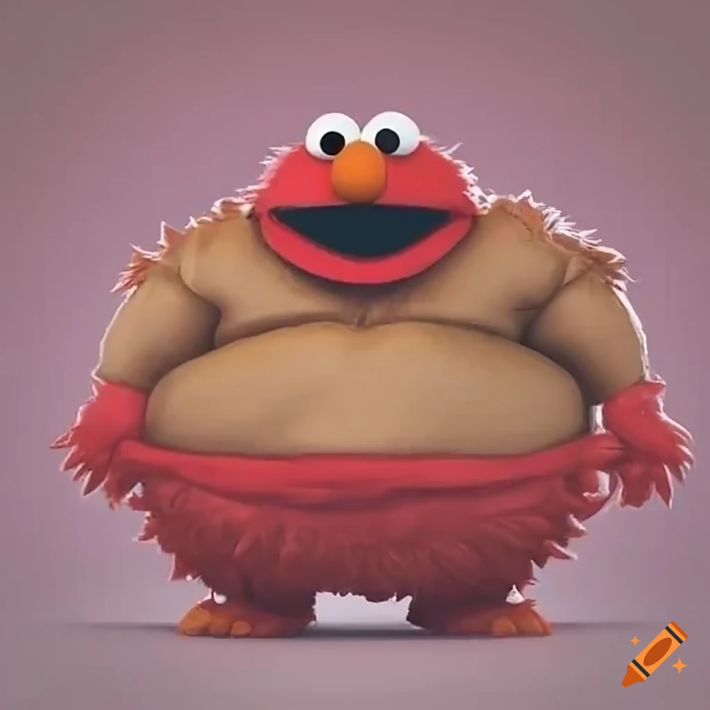 image of a chubby Elmo character
