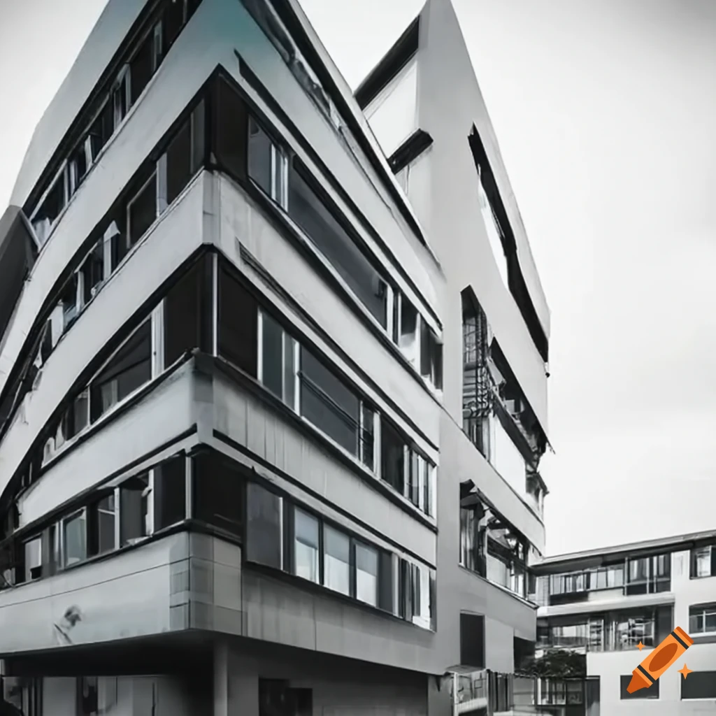 image of a four-storey modern building