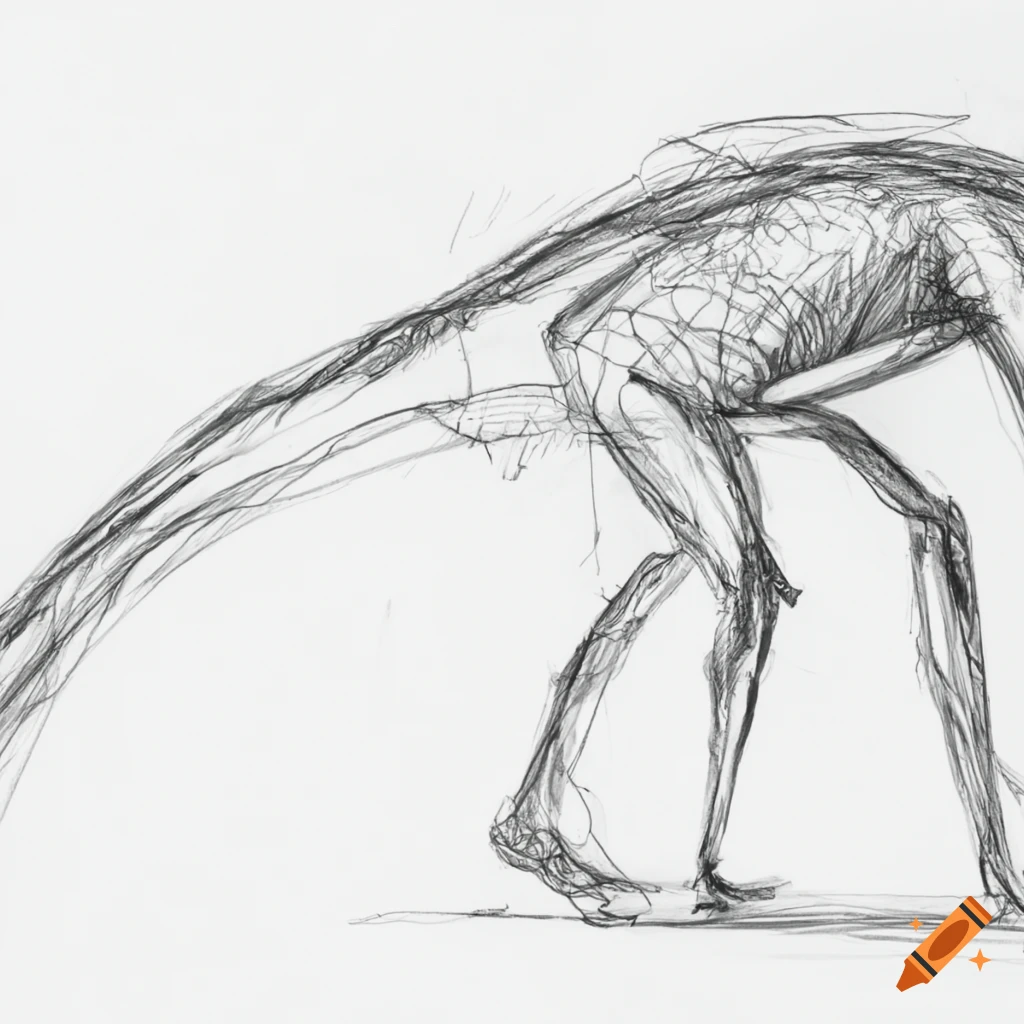 2D creature walking up the stairs on a white background