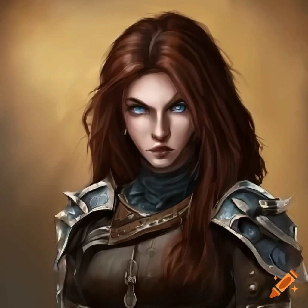illustration of a half elf rogue woman