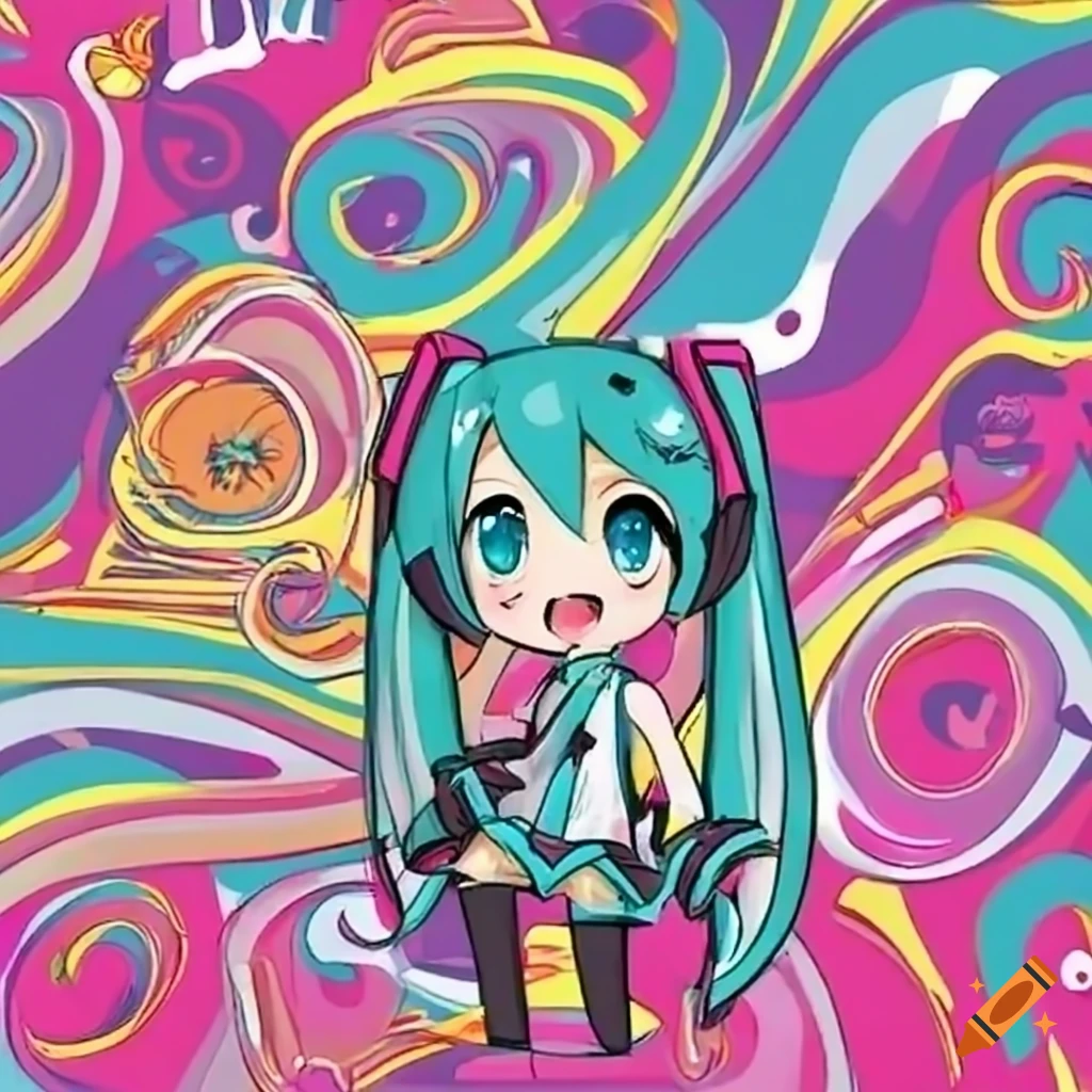 Hatsune Miku walking in New York