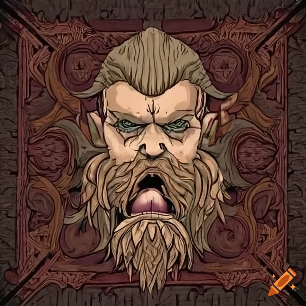 bearded barbarian emblem