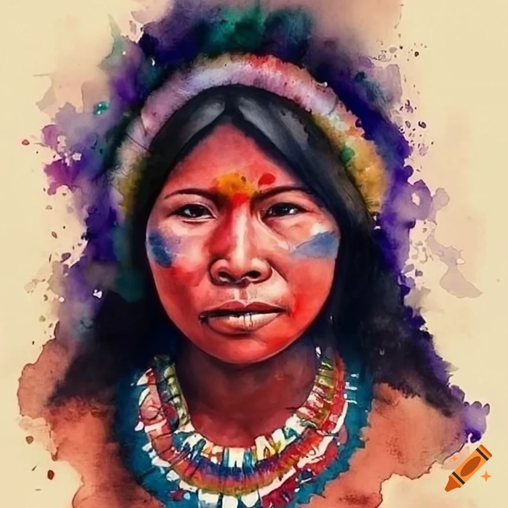 image of a young indigenous woman