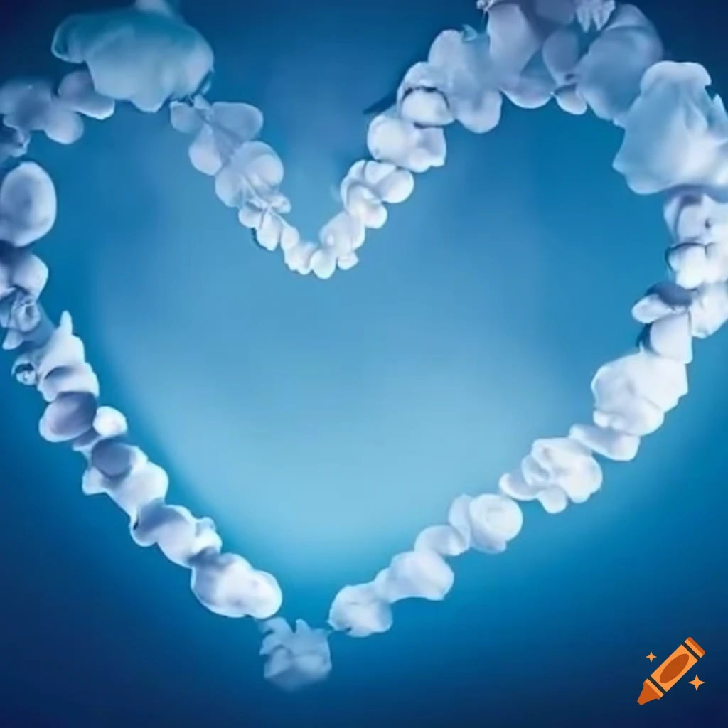 image with a French love phrase on a blue sky background