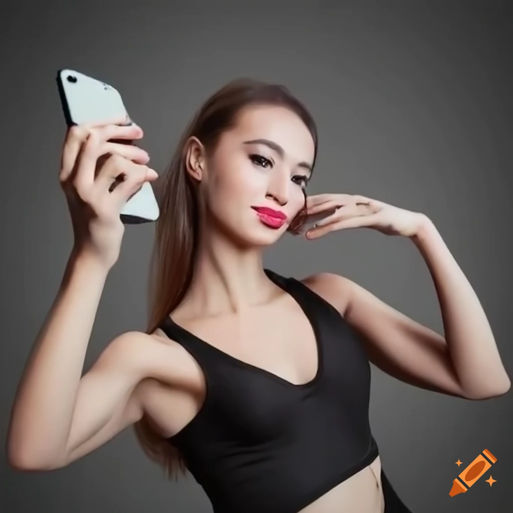 photo of a dancer taking a selfie