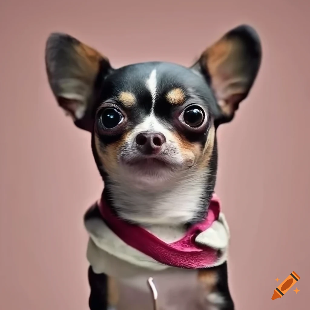 tricolor black Chihuahua dog
