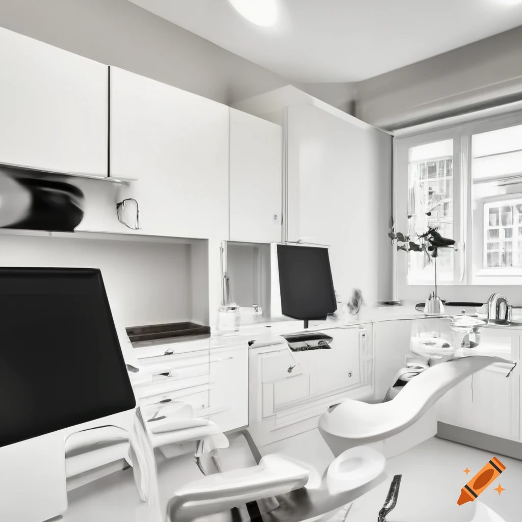 white dental clinic interior