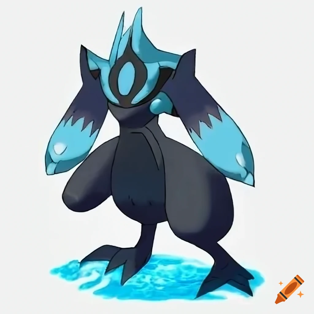 Aquadark - a fierce Pokemon with piercing eyes