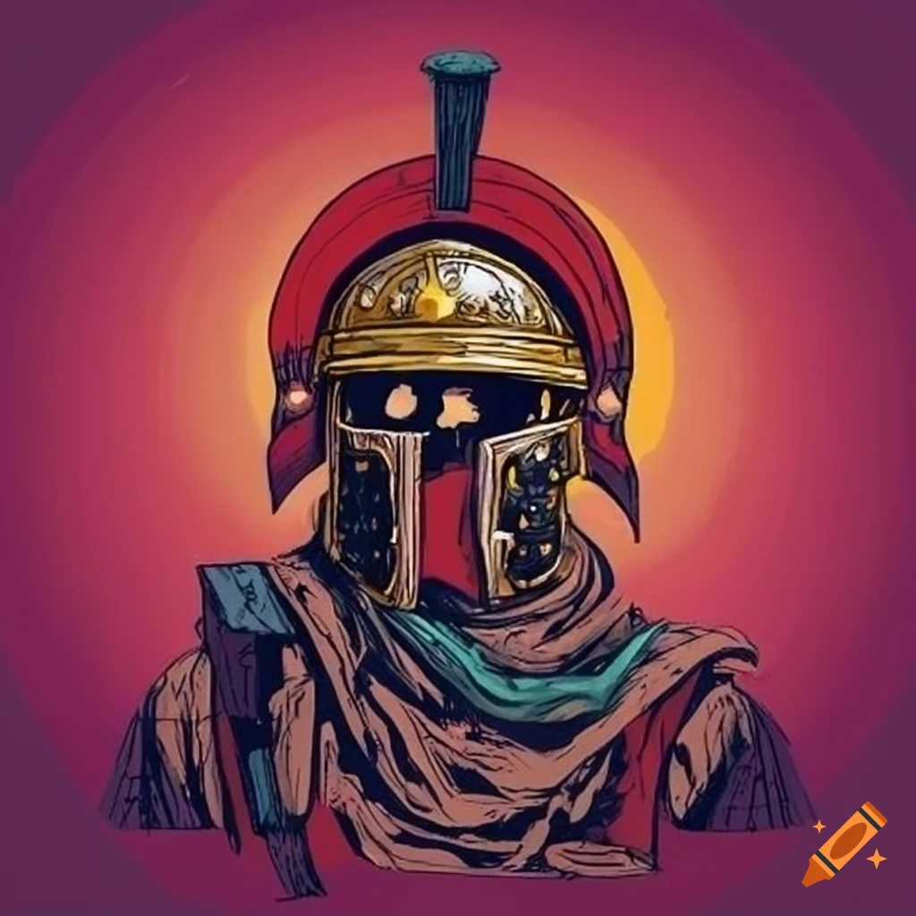 post-apocalyptic Roman centurion artwork