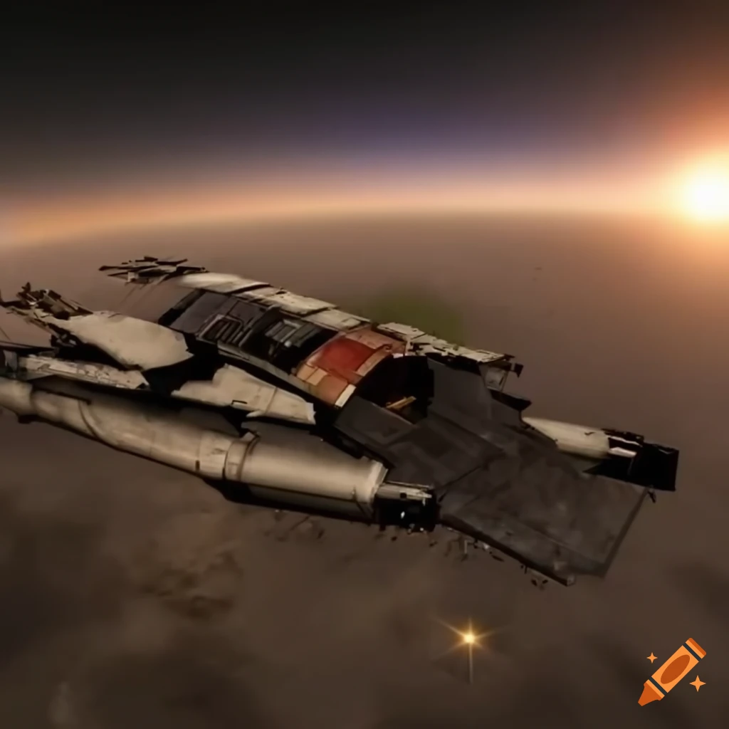image of a destroyed starship