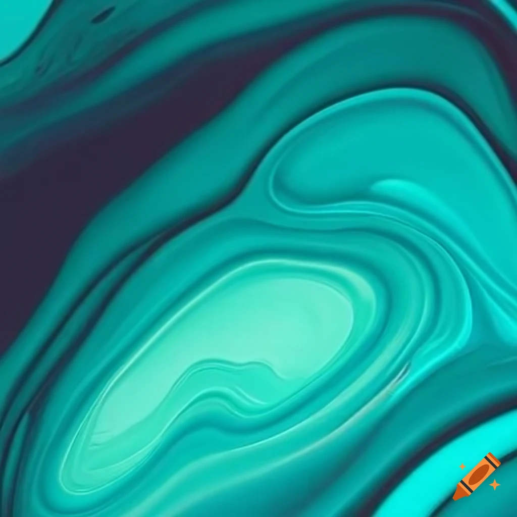flowing turquoise liquid