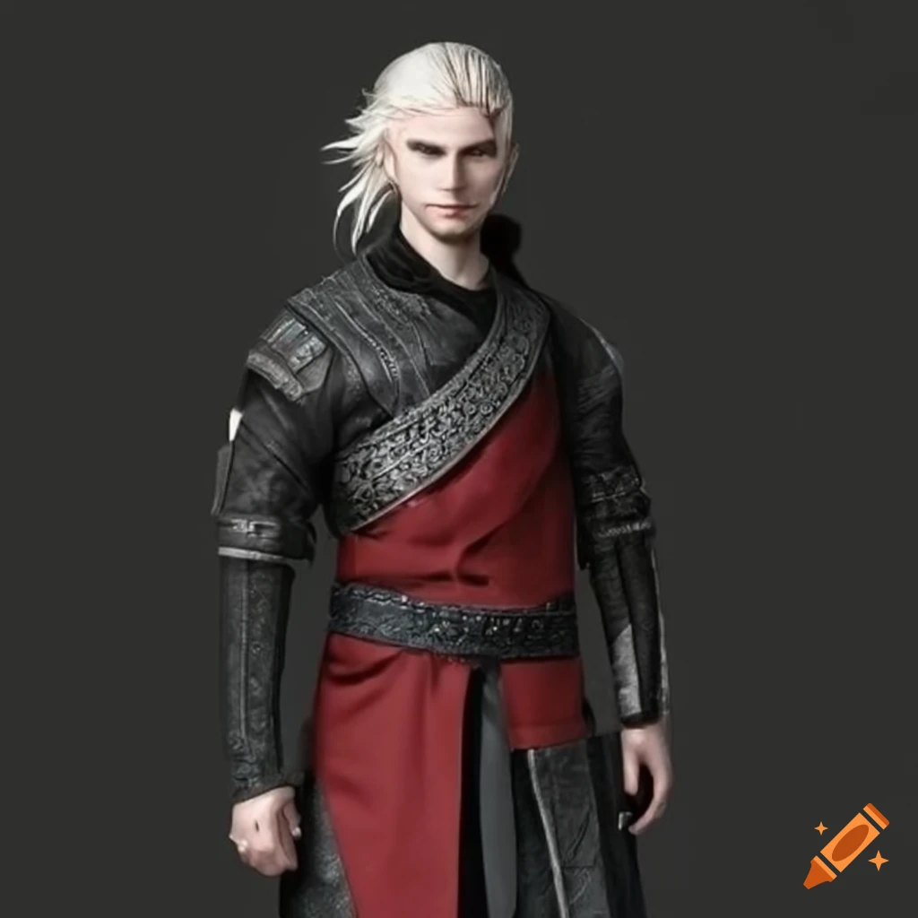 cosplay of a Targaryen character in a black jacket