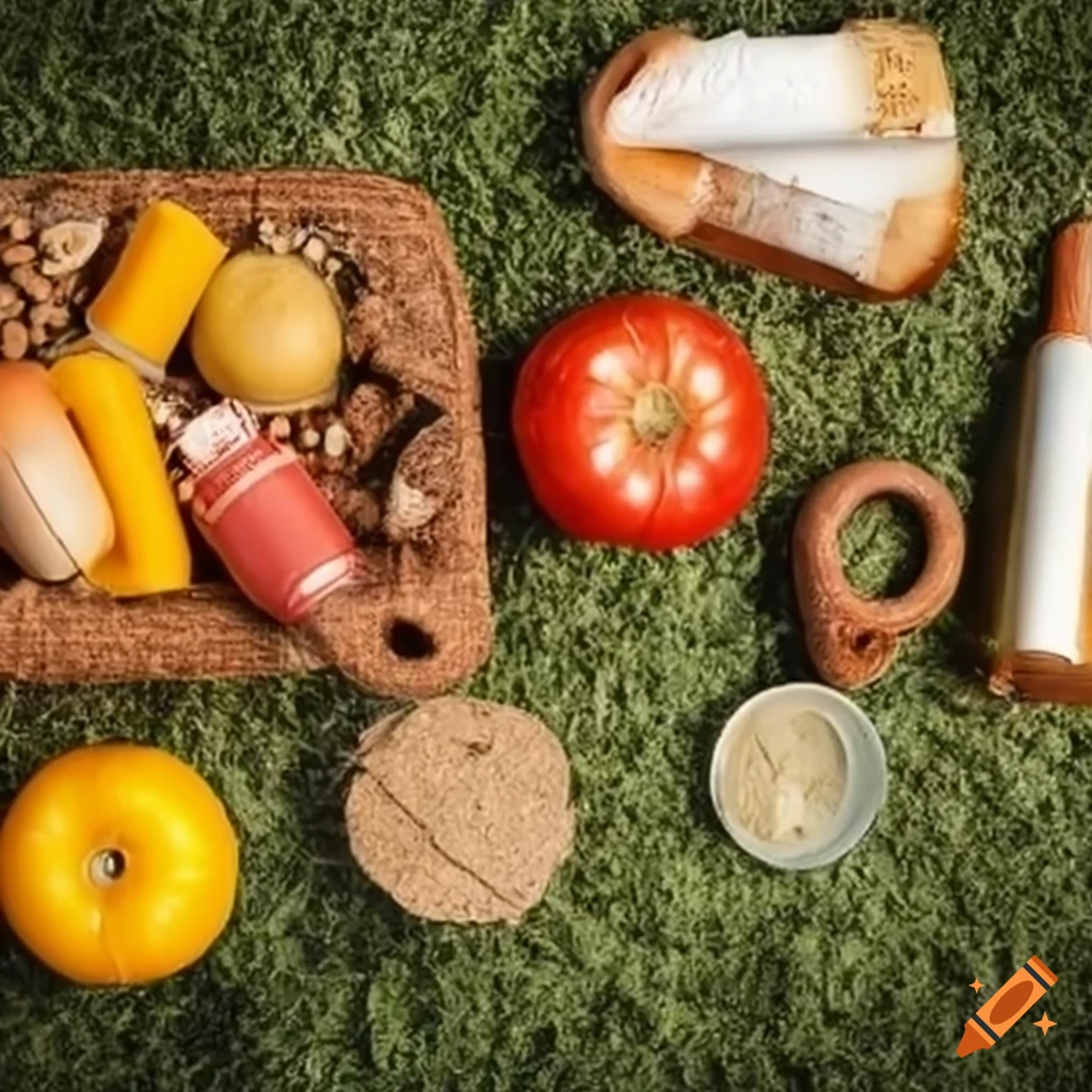 abundance of delicious products in a small field
