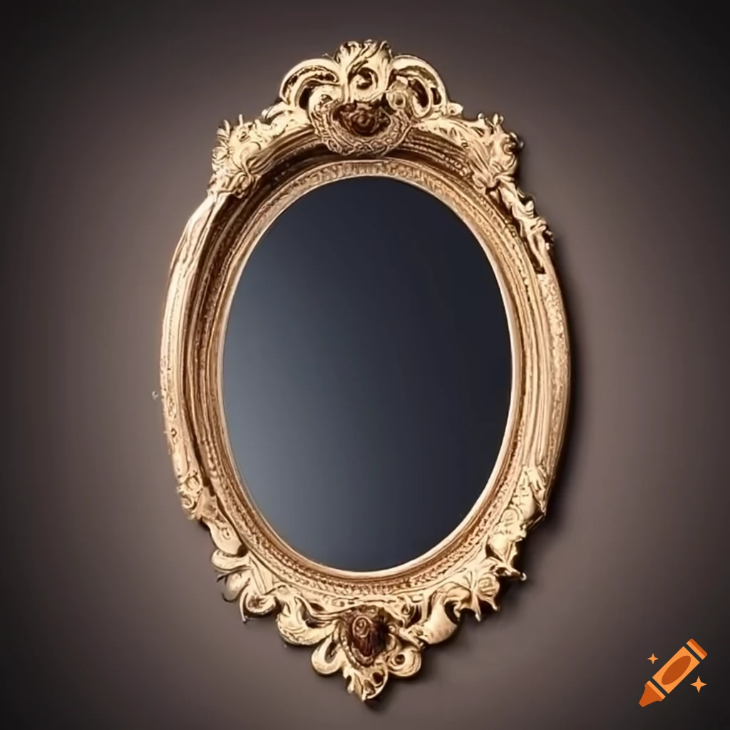 ornamental renaissance oval frame