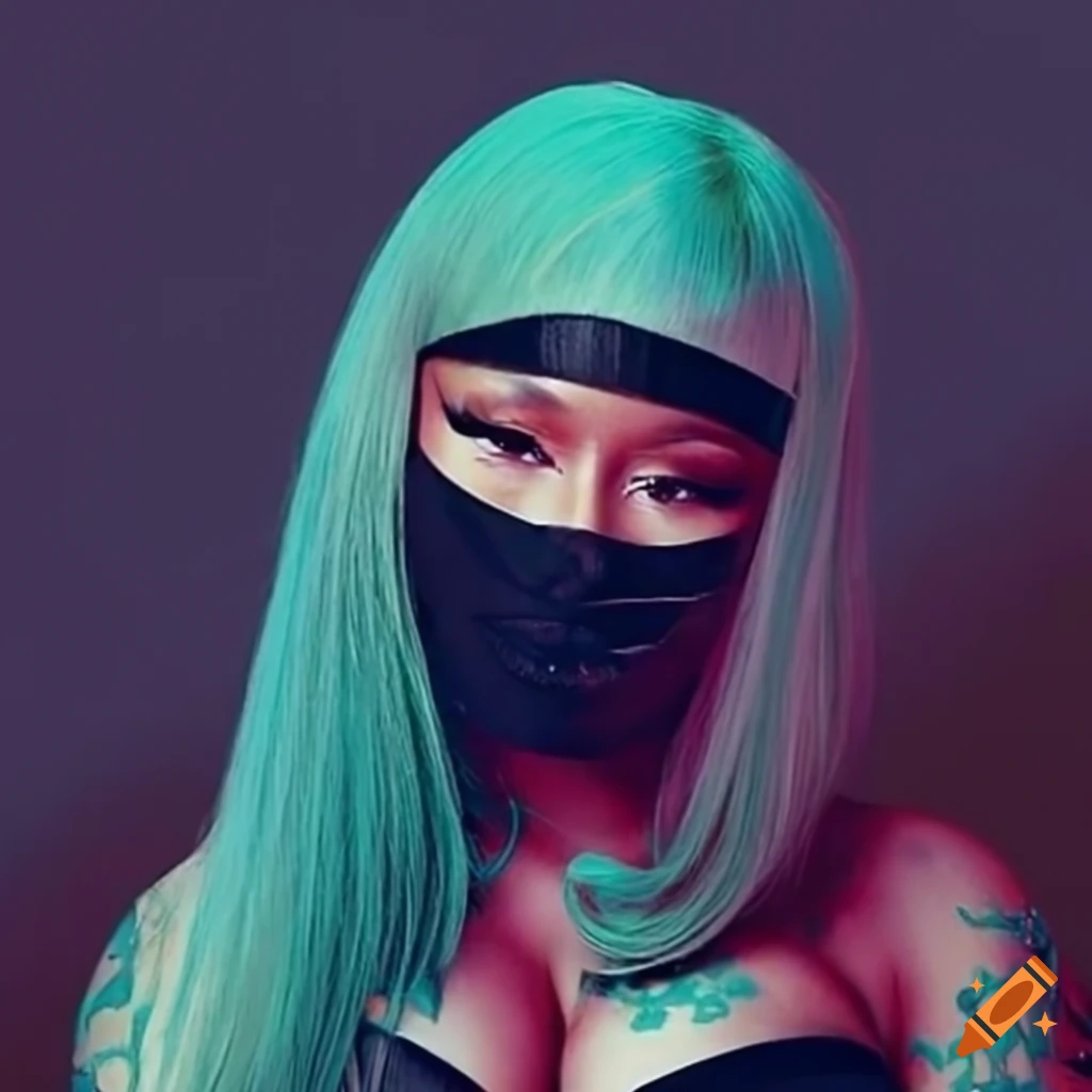 Nicki Minaj dressed as a ninja