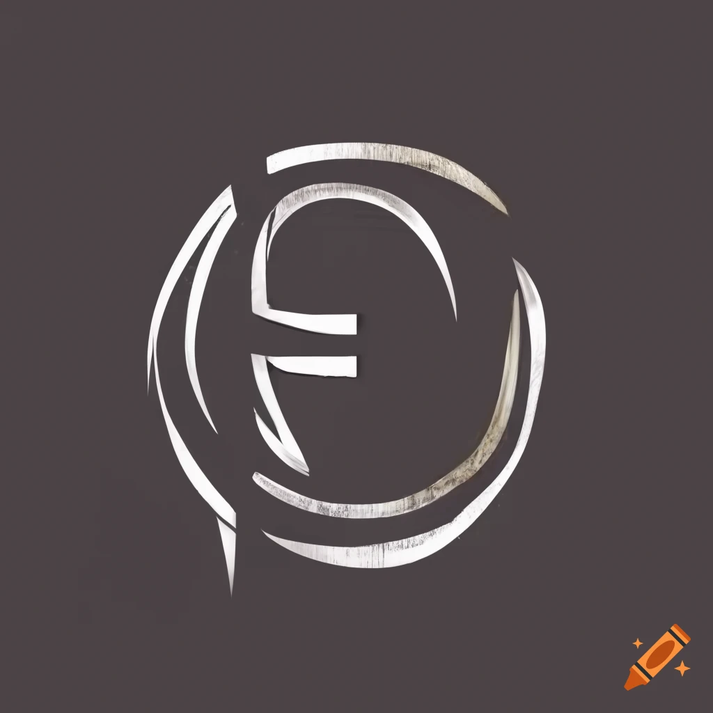 brutal logo for an artist with initials E and D