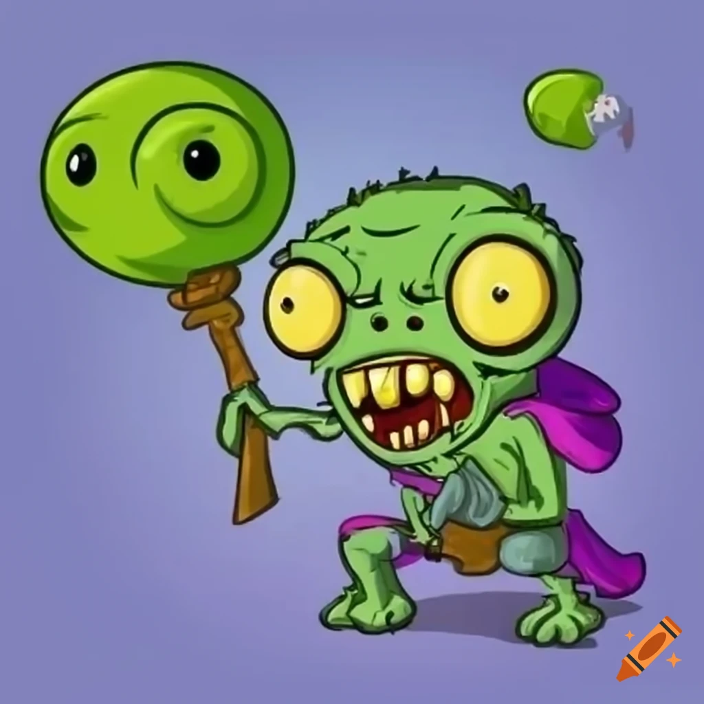 cartoon zombies from Plants vs Zombies game