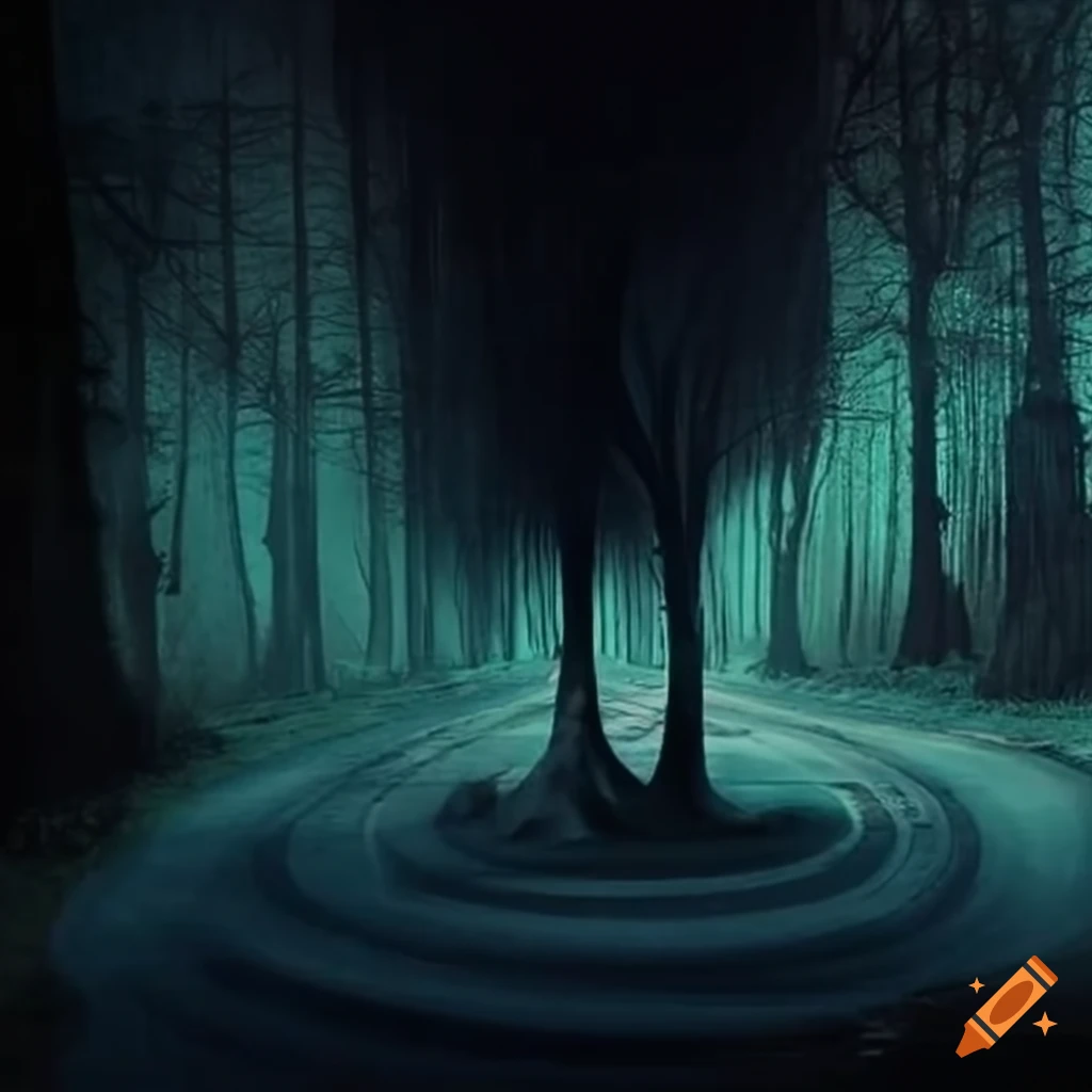 Tim Burton-inspired roads artwork