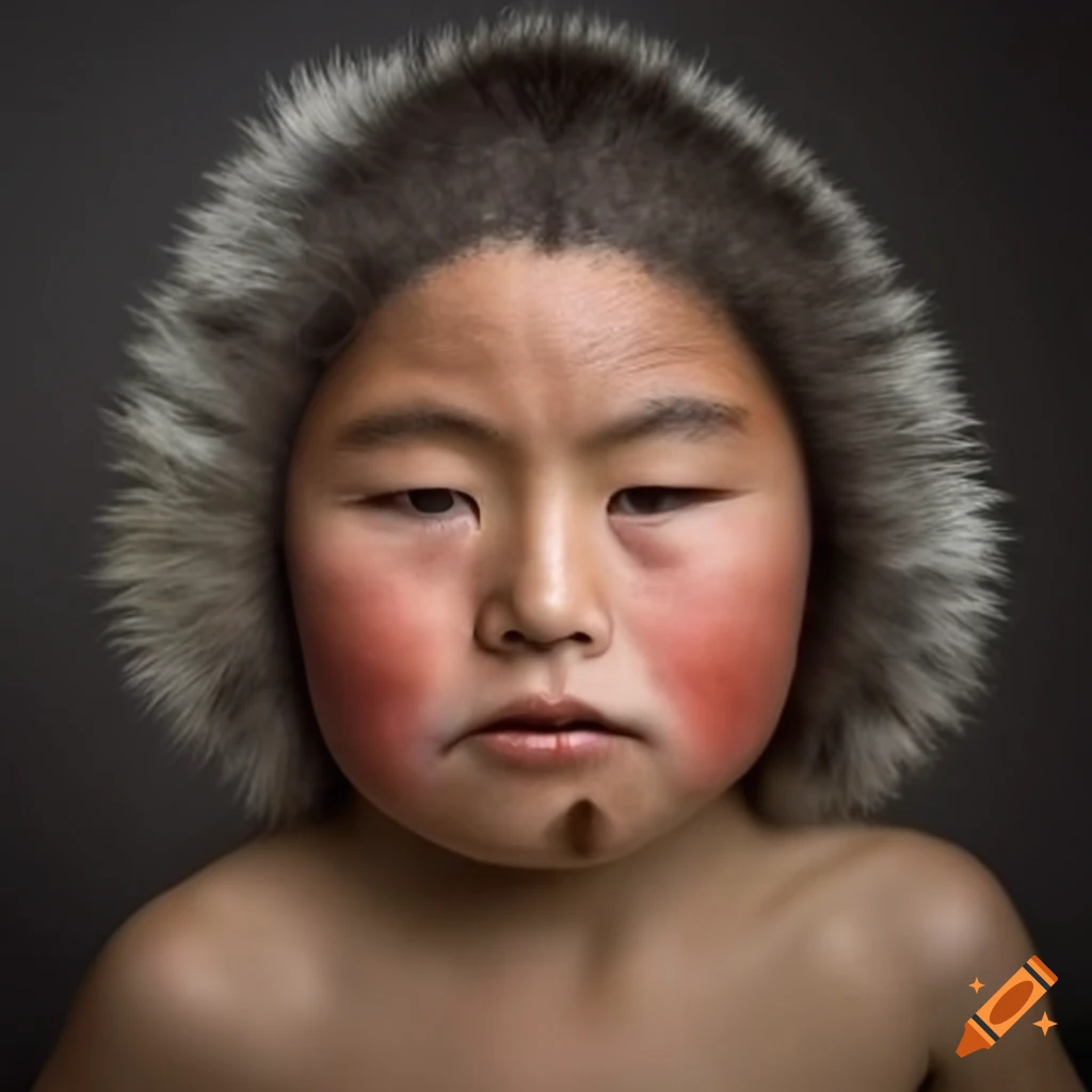 portrait of a young Inuit boy