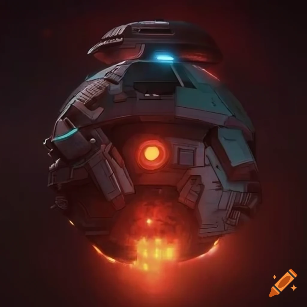 lo-fi sci-fi spaceship