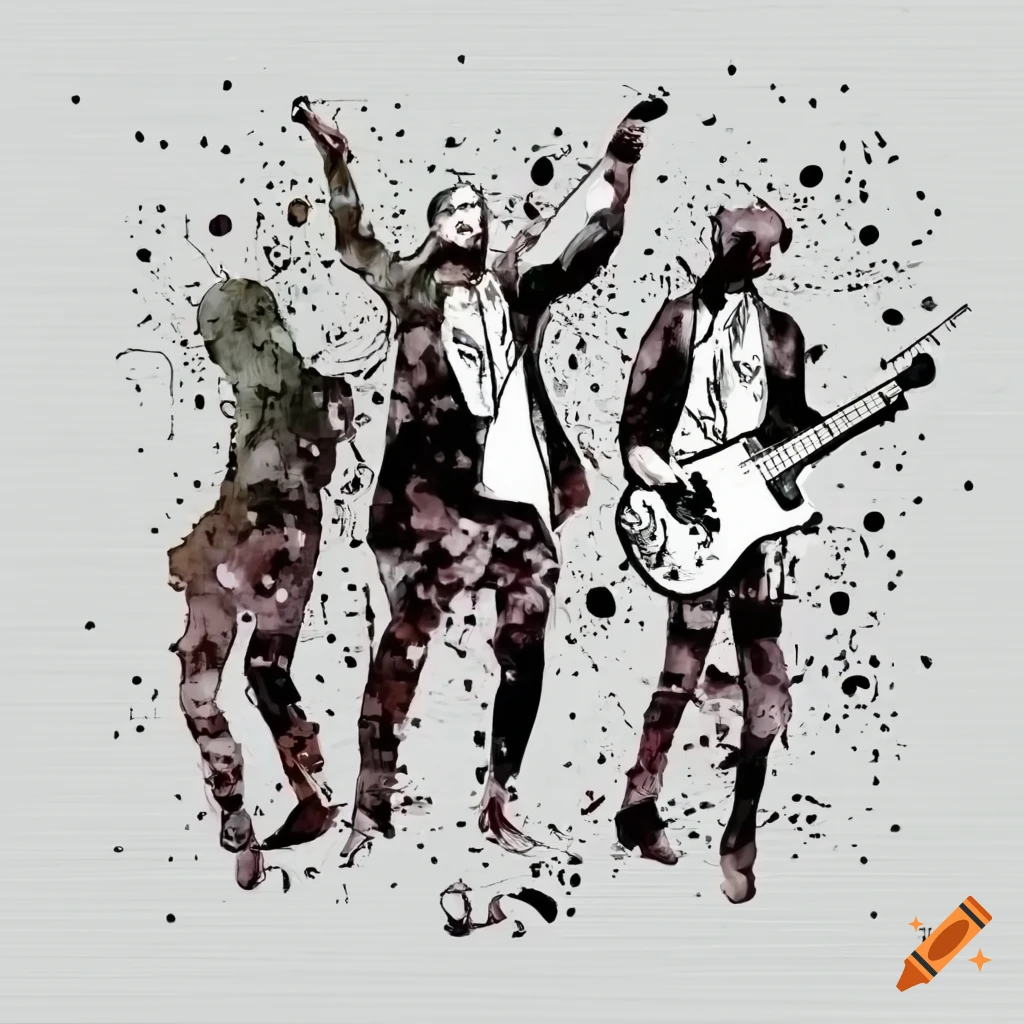 rock band performing on stage