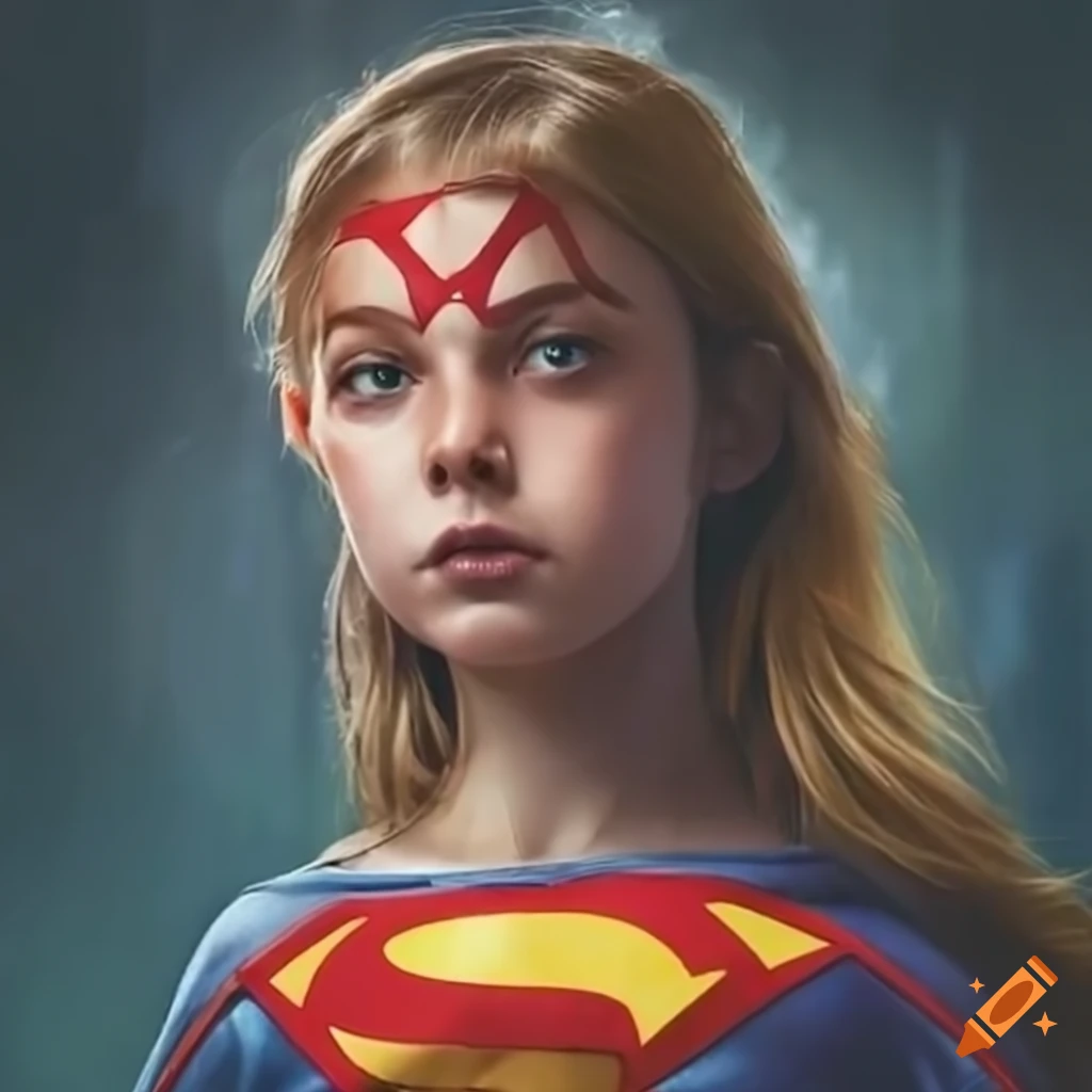 girl superhero saving a dog