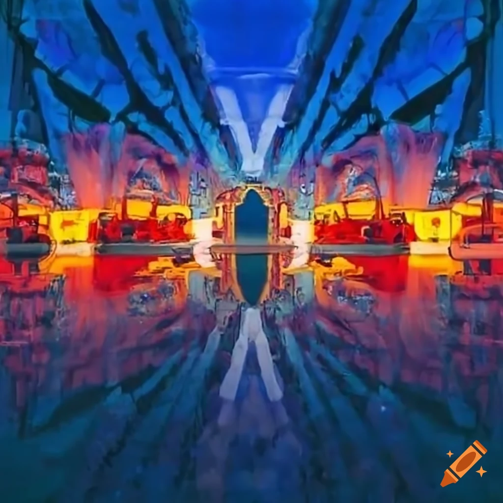 vibrant parking lot
