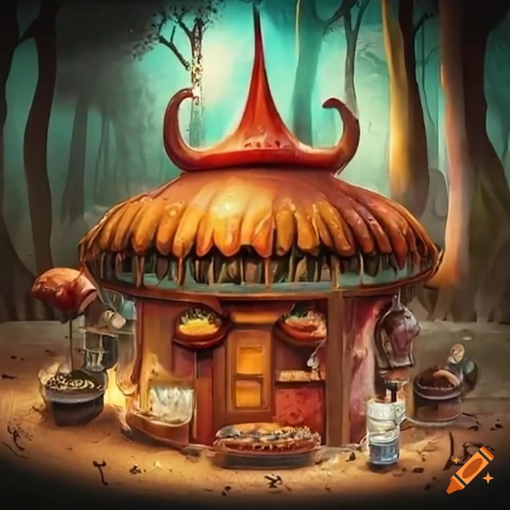 hamburgers grilling at De Efteling style