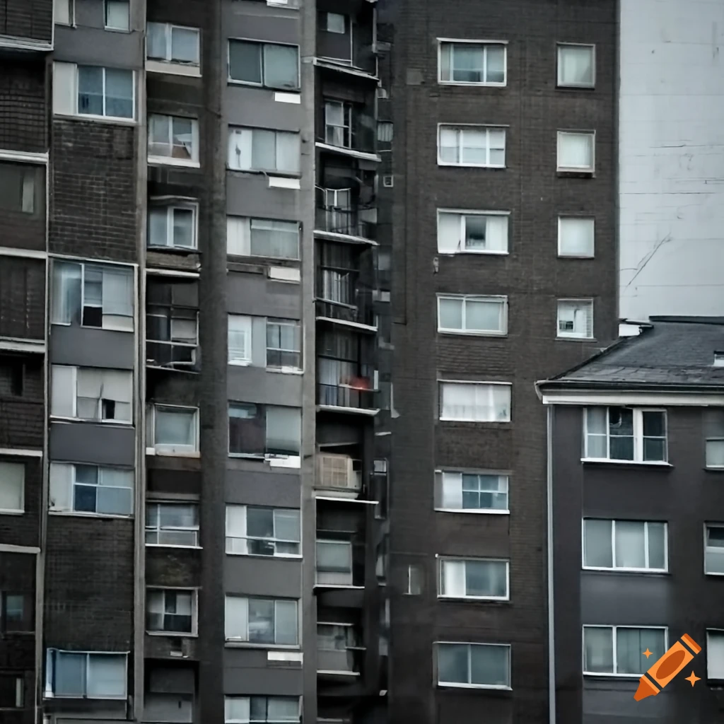 urban cityscape in the rain