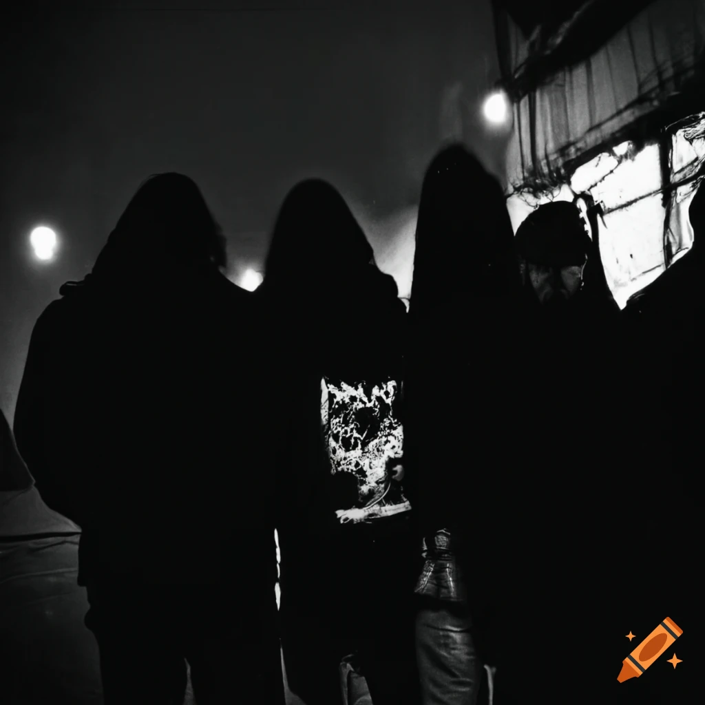 album jacket with dark aesthetic