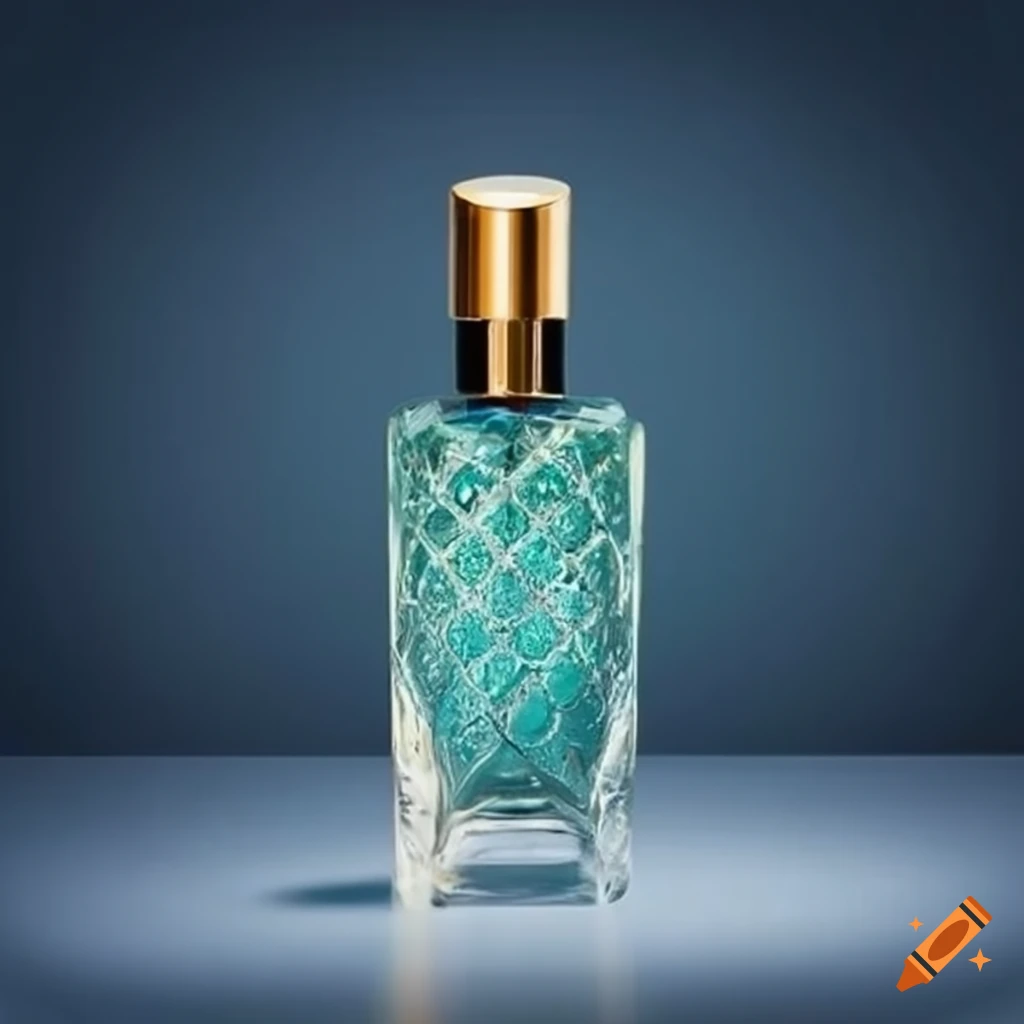 luxurious fragrance in glass bottle