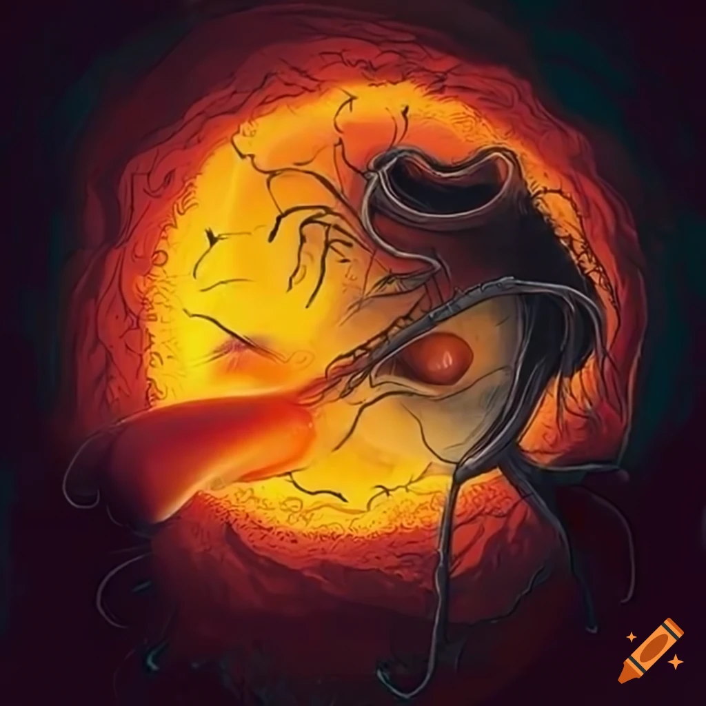 Tim Burton-style depiction of the sun