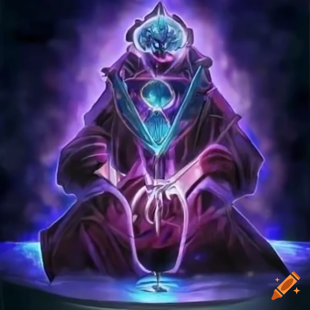 Yugioh card featuring an alchemist